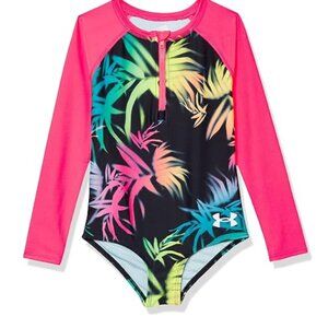 Under Armour Kids Girl's Paddlesuit Swimsuit Multicolor Size 18M 7748